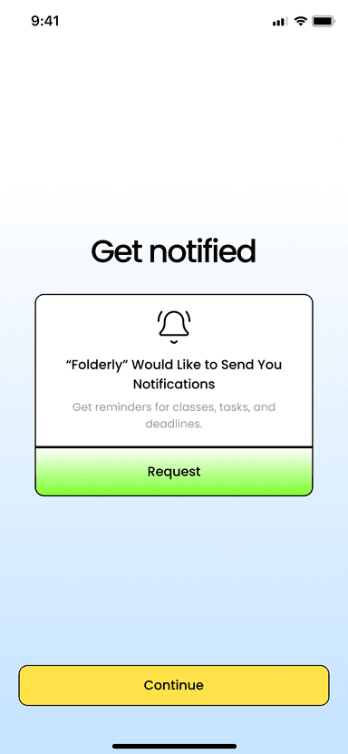 Notifications feature